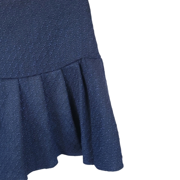 Cider M Elegant Lady Navy Tweed Pleated Mini Skort Parisian Preppy - Picture 8 of 11